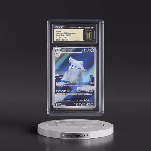 2025 Black Bolt - sv11B #114/086 Beartic - Art Rare Holo (CGC 10 PRISTINE)