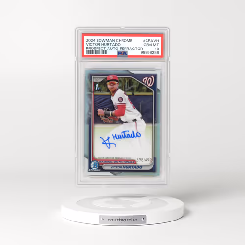2024 Bowman Chrome Prospect Autographs #CPAVH Victor Hurtado - Refractor (PSA 10 GEM MINT)