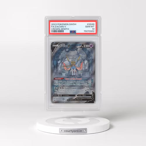 2023 Pokémon Sword and Shield Crown Zenith #GG48 Zacian V - Holo Full Art (PSA 10 GEM MINT)