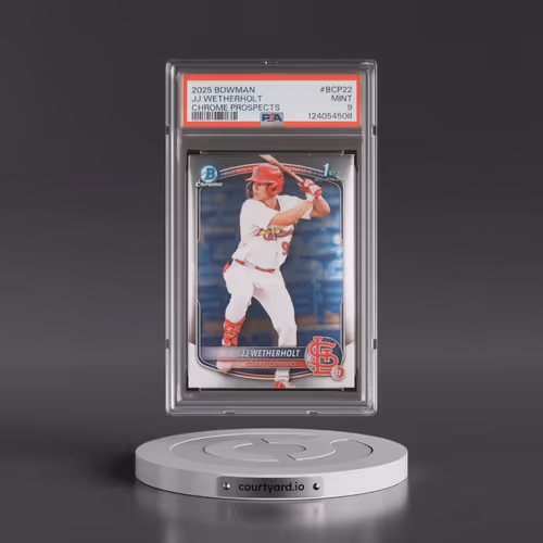2025 Bowman Chrome Prospects #BCP22 JJ Wetherholt (PSA 9 MINT)