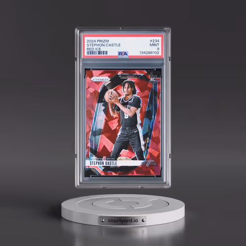 2024 Panini Prizm #234 Stephon Castle - Red Ice (PSA 9 MINT)