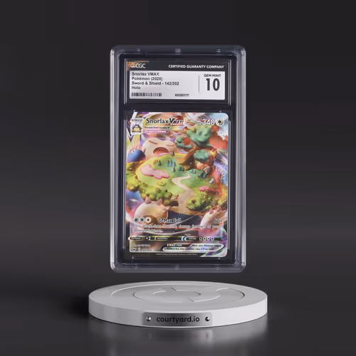 2020 Sword & Shield #142/202 Snorlax VMAX - Holo (CGC 10 GEM MINT)