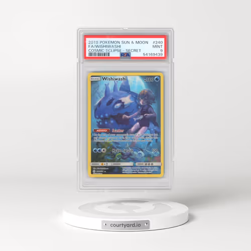 2019 Pokémon Sun & Moon Cosmic Eclipse #240 Wishiwashi - Full Art Secret (PSA 9 MINT)