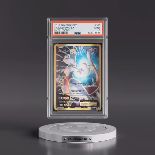 2016 Pokémon XY Evolutions #103 Mewtwo EX - Holo Full Art (PSA 9 MINT)
