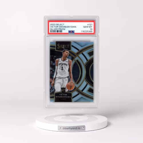 2023 Panini Select #121 Victor Wembanyama - Silver Prizm (PSA 10 GEM MINT)