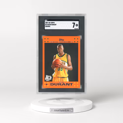 2007 Topps #2 Kevin Durant - Orange (SGC 7 NM)
