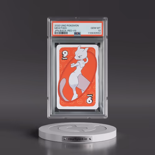 2020 Uno Pokémon Mewtwo - Back-Red-#9 (PSA 10 GEM MINT)