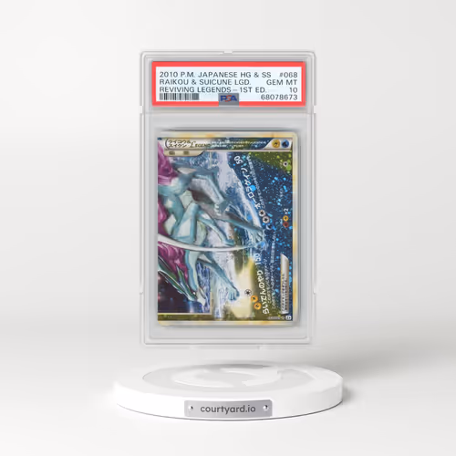 2010 Pokémon Reviving Legends #068 Raikou & Suicune Legend - 1st Edition Holo (PSA 10 GEM MINT)