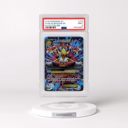 2016 Pokémon XY Fates Collide #118 M Alakazam EX - Holo Full Art (PSA 9 MINT)