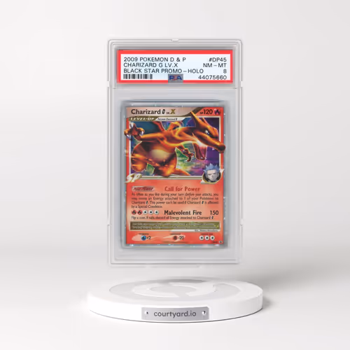 2009 Pokémon Diamond & Pearl Black Star Promo #DP45 Charizard G LV.X - Holo (PSA 8 NM-MT)