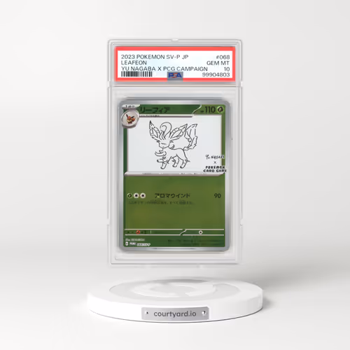 2023 Japanese Pokémon SV-P Promo #068 Leafeon - YU Nagaba X Pokemon Card Game Campaign (PSA 10 GEM MINT)