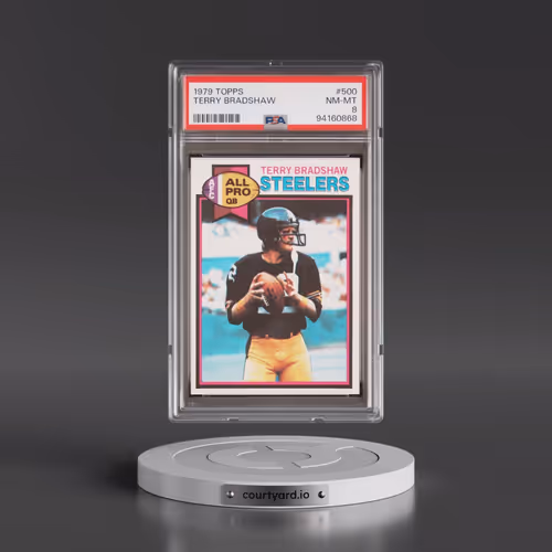 1979 Topps #500 Terry Bradshaw (PSA 8 NM-MT)