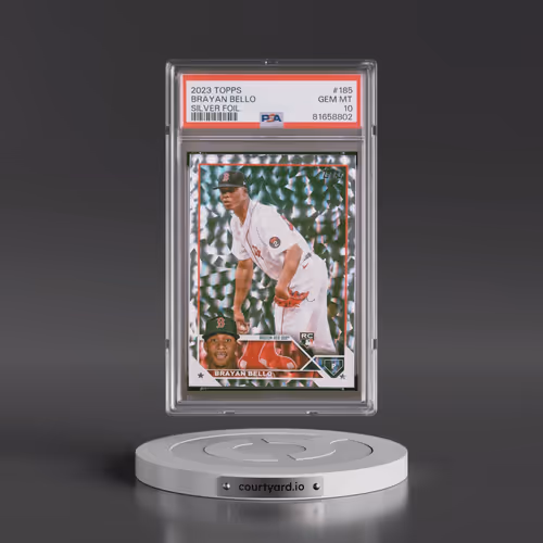 2023 Topps #185 Brayan Bello - Silver Foil (PSA 10 GEM MINT)