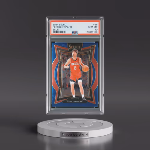 2024 Panini Select #68 Reed Sheppard - Blue (PSA 10 GEM MINT)