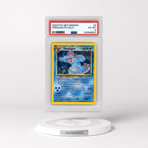 2000 Pokémon Neo Genesis #5 Feraligatr - Holo (PSA 6 EX-MT)