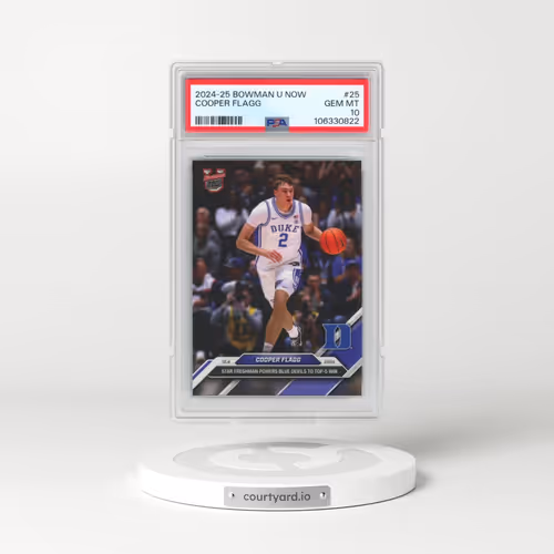 2024-25 Bowman U Now #25 Cooper Flagg (PSA 10 GEM MINT)