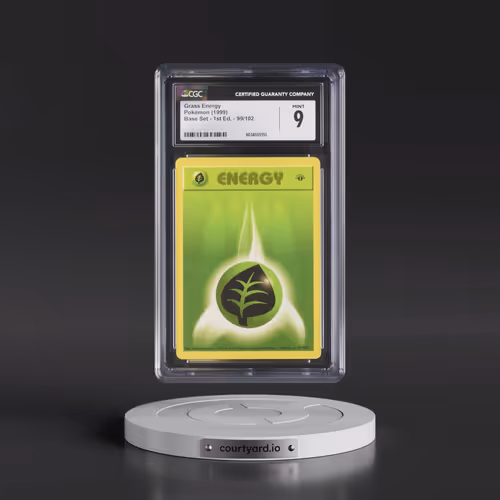 1999 Base Set #99/102 Grass Energy - 1st Edition 1st Edition (CGC 9 MINT)