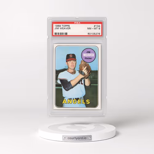 1969 Topps #134 Jim Weaver (PSA 8 NM-MT)