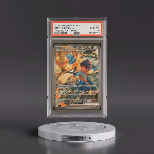 2025 Pokémon SV9-Battle Partners #128 Hop's Zacian EX - Holo Special Art Rare (PSA 10 GEM MINT)