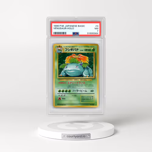 1996 Pokémon Basic #3 Venusaur - Holo (PSA 7 NM)