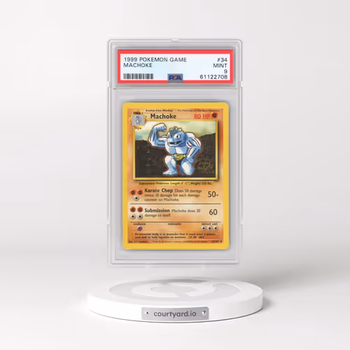1999 Pokémon Game #34 Machoke (PSA 9 MINT)