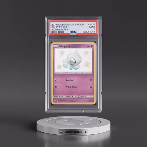 2019 Pokémon Sun & Moon Hidden Fates #SV16 Shuppet - Holo (PSA 9 MINT)