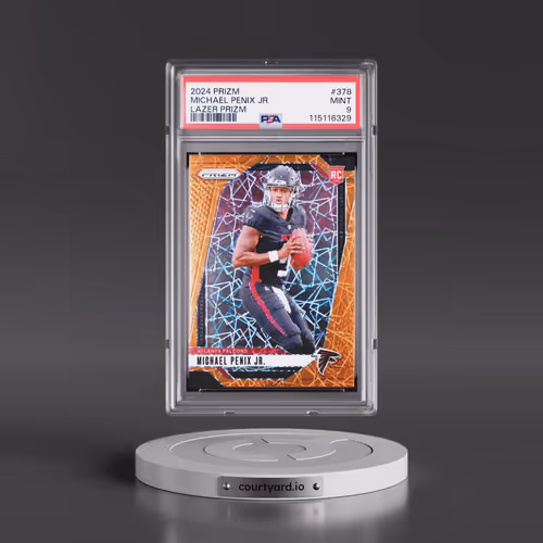 2024 Panini Prizm #378 Michael Penix Jr. - Lazer Prizm (PSA 9 MINT)