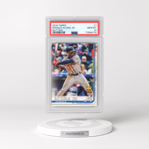 2019 Topps #1 Ronald Acuna Jr. - Batting (PSA 10 GEM MINT)