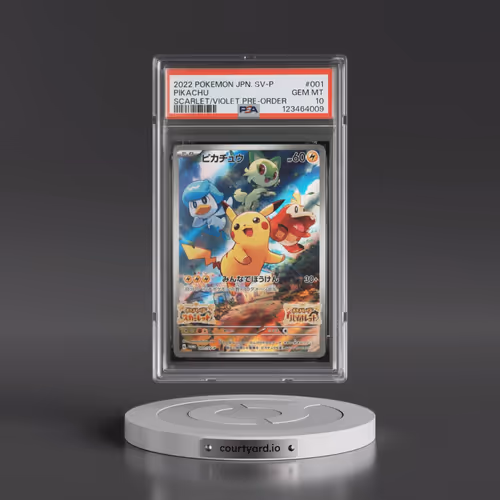2022 Pokémon SV Promo #001 Pikachu - Scarlet & Violet Pre-Order (PSA 10 GEM MINT)