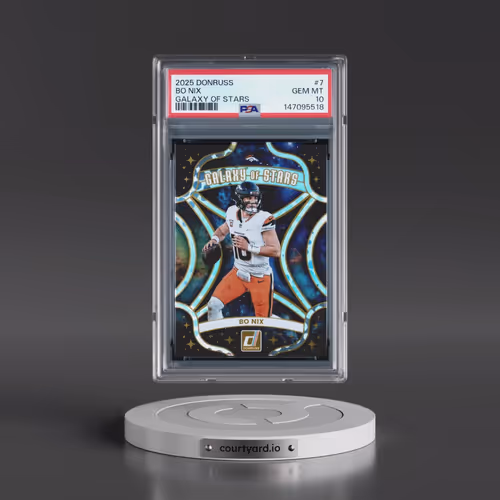 2025 Panini Donruss Galaxy of Stars #7 Bo Nix (PSA 10 GEM MINT)