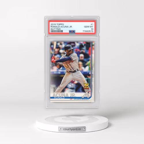 2019 Topps #1 Ronald Acuna Jr. - Batting (PSA 10 GEM MINT)