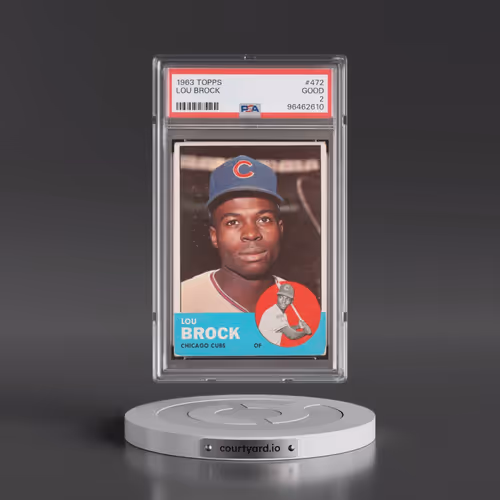 1963 Topps #472 Lou Brock (PSA 2 GOOD)