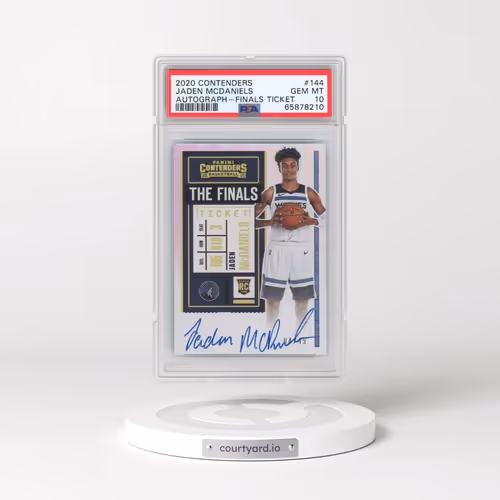 2020 Panini Contenders #144 Jaden Mcdaniels - Autograph-Finals Ticket (PSA 10 GEM MINT)