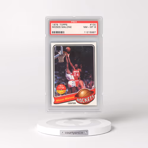 1979 Topps #100 Moses Malone (PSA 8 NM-MT)