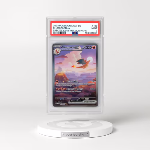 2023 Pokémon Mew EN-151 #199 Charizard EX - Holo Special Illustration Rare (PSA 9 MINT)