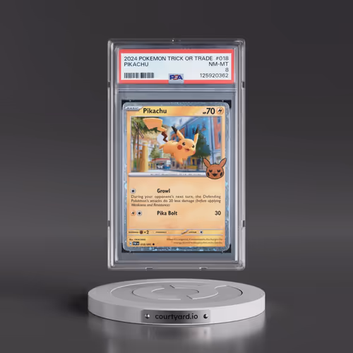 2024 Pokémon Trick or Trade #018 Pikachu (PSA 8 NM-MT)