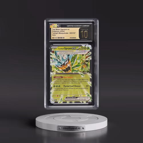 2024 Pokémon Twm EN-Twilight Masquerade #025 Teal Mask Ogerpon EX - Holo (CGC 10 PRISTINE)