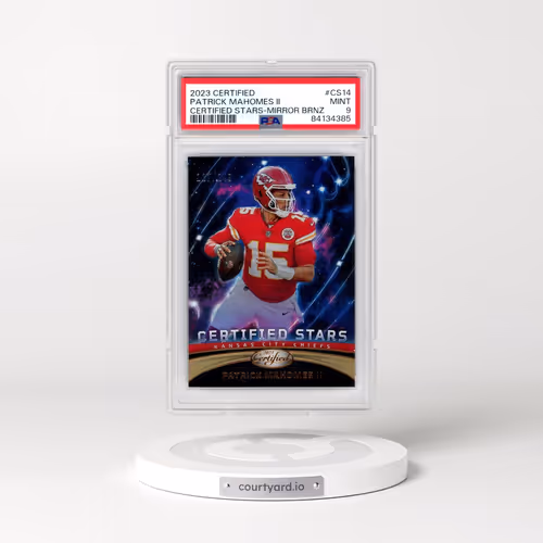 2023 Panini Certified Certified Stars #CS14 Patrick Mahomes II - Mirror Bronze (PSA 9 MINT)