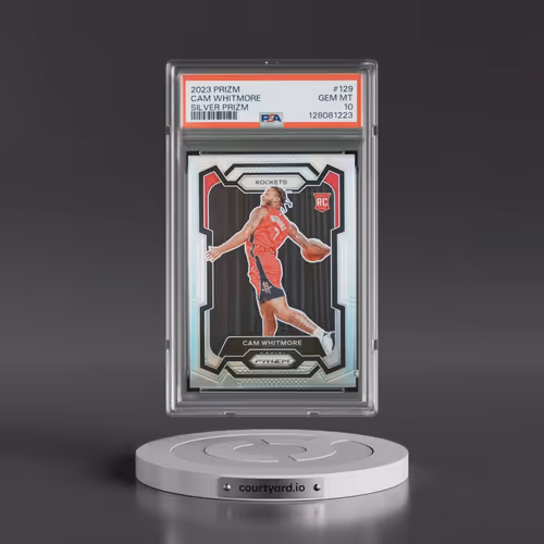 2023 Panini Prizm #129 Cam Whitmore - Silver Prizm (PSA 10 GEM MINT)
