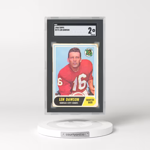1968 Topps #171 Len Dawson (SGC 2 GOOD)