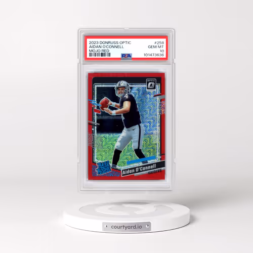 2023 Panini Donruss Optic #258 Aidan O'Connell - Mojo Red (PSA 10 GEM MINT)
