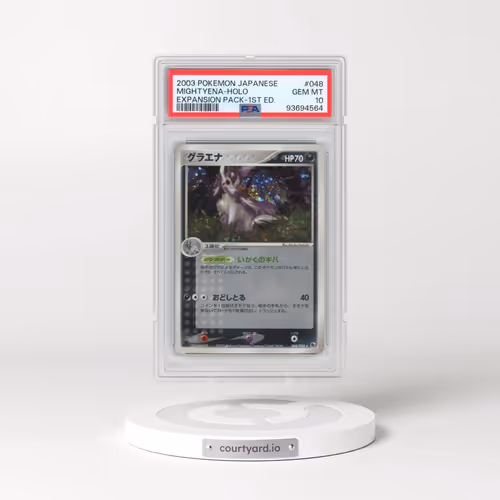 2003 Pokémon Expansion Pack #048 Mightyena - 1st Edition Holo (PSA 10 GEM MINT)