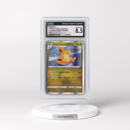 2022 Paradigm Trigger #072/098 Dragonite - Holo (CGC 8.5 NM-MT+)