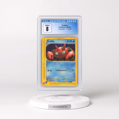 2002 Expedition #115/165 Krabby (CGC 8 NM-MT)