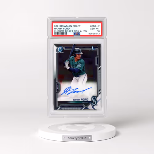 2021 Bowman Draft Chrome Draft Pick Autographs #CDAHF Harry Ford (PSA 10 GEM MINT)