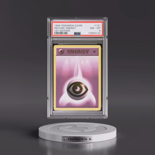 1999 Pokémon Game #101 Psychic Energy - 1st Edition (PSA 8 NM-MT)