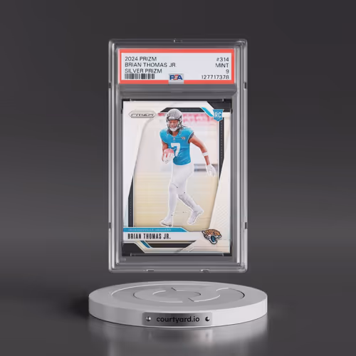 2024 Panini Prizm #314 Brian Thomas Jr. - Silver Prizm (PSA 9 MINT)