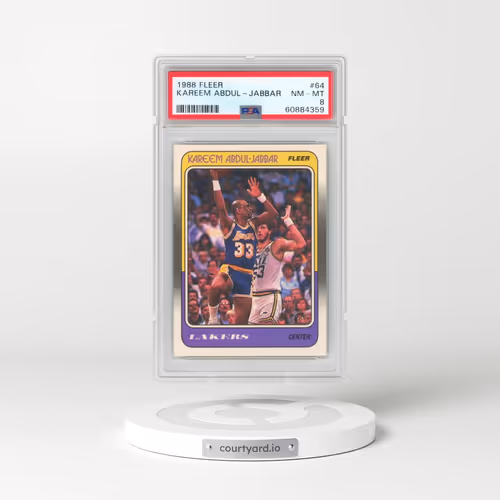 1988 Fleer #64 Kareem Abdul-Jabbar (PSA 8 NM-MT)
