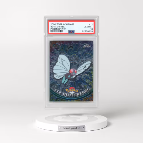 2000 Topps Chrome Pokémon T.V. #12 Butterfree (PSA 10 GEM MINT)