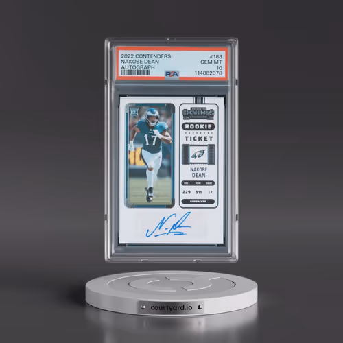 2022 Panini Contenders #188 Nakobe Dean - Autograph (PSA 10 GEM MINT)